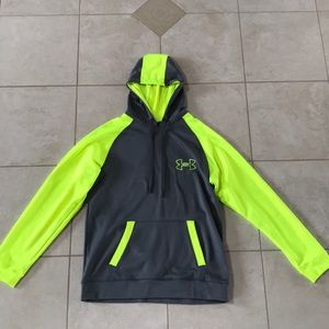 Grey x Neon Under Armour sweatshirt